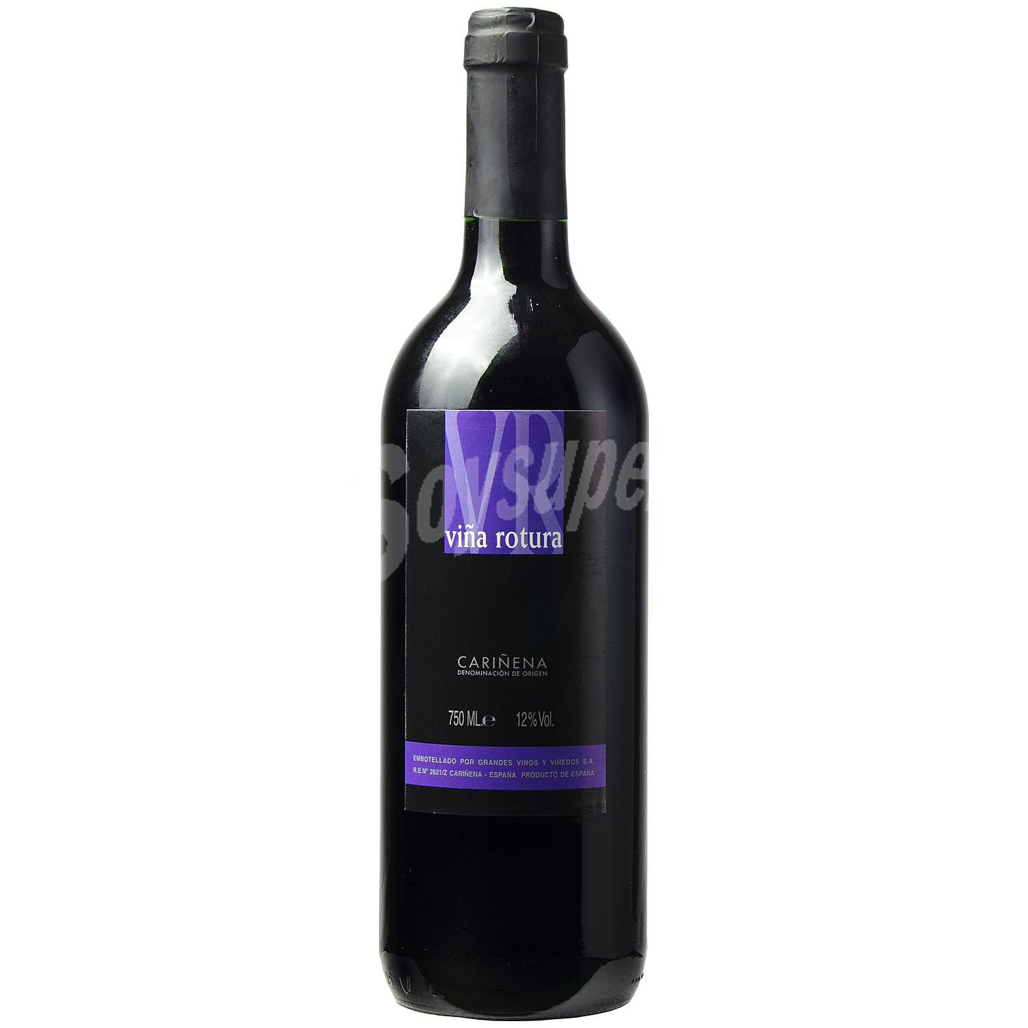 Vino tinto joven garnacha Viña Rotura D.O. Cariñena