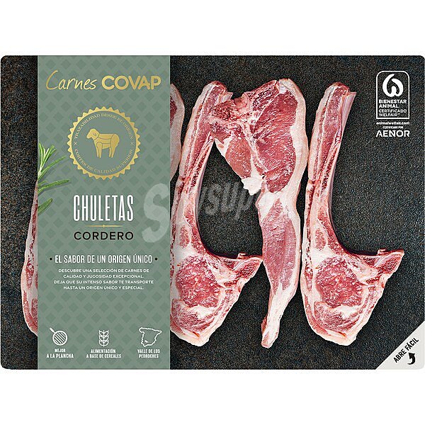 Chuletas de cordero peso aproximado