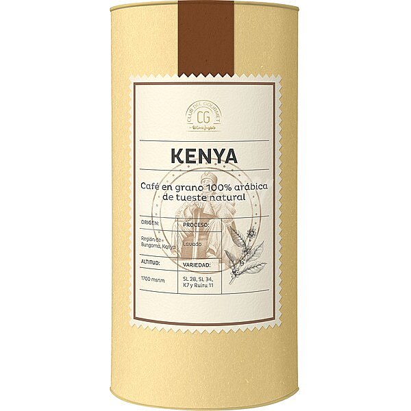 Café en grano 100% arábica de tueste natural origen Kenya