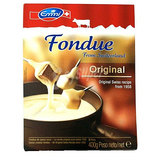 Queso suizo fondue natural