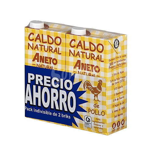 Aneto Caldo de pollo natural aneto