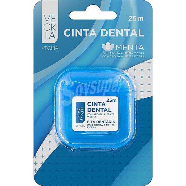 Cinta dental con cera 