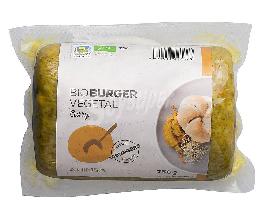 Ahimsa Hamburguesa vegetal al curry ecológica ahimsa