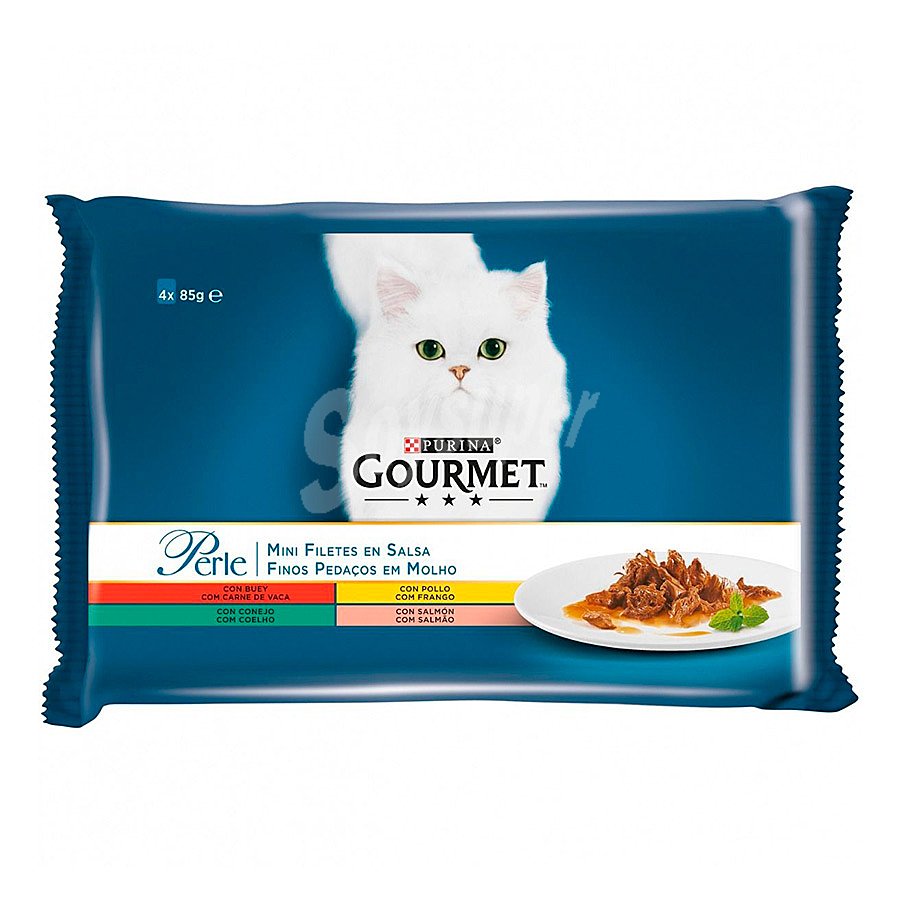 Purina Gourmet perle finas lágrimas con legumbres y cordero