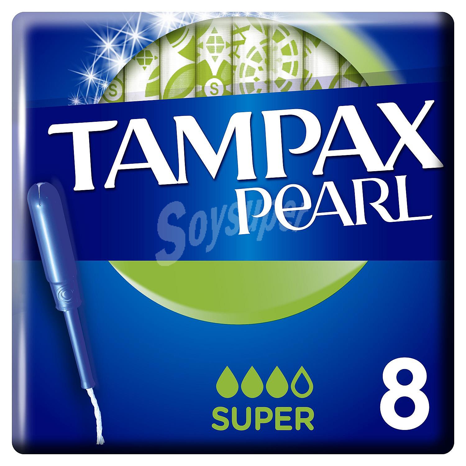 Tampones super con aplicador Pearl