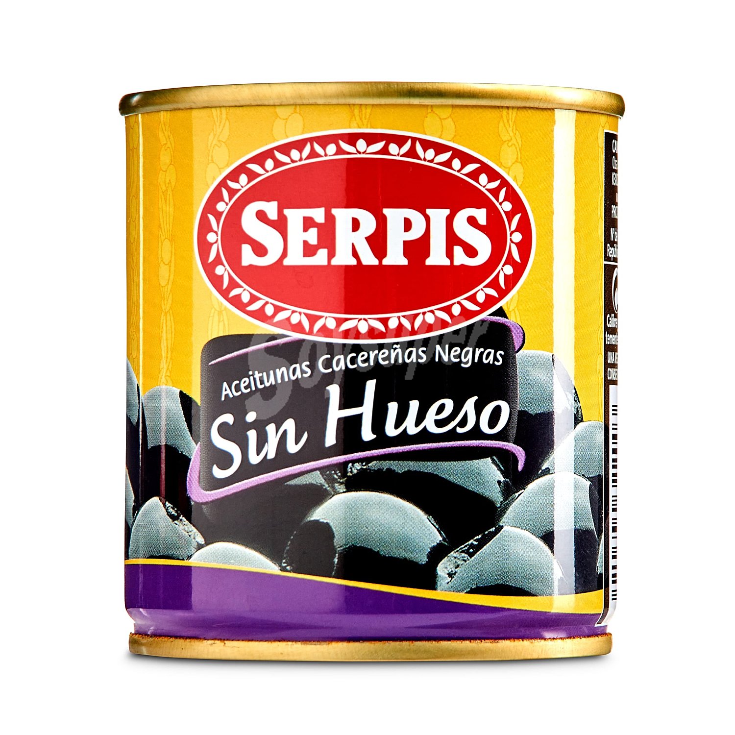 Aceitunas negras sin hueso Serpis