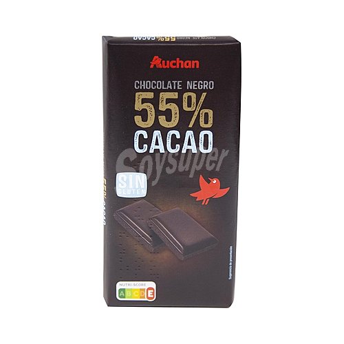 Producto alcampo Tableta de chocolate negro 55% cacao producto alcampo