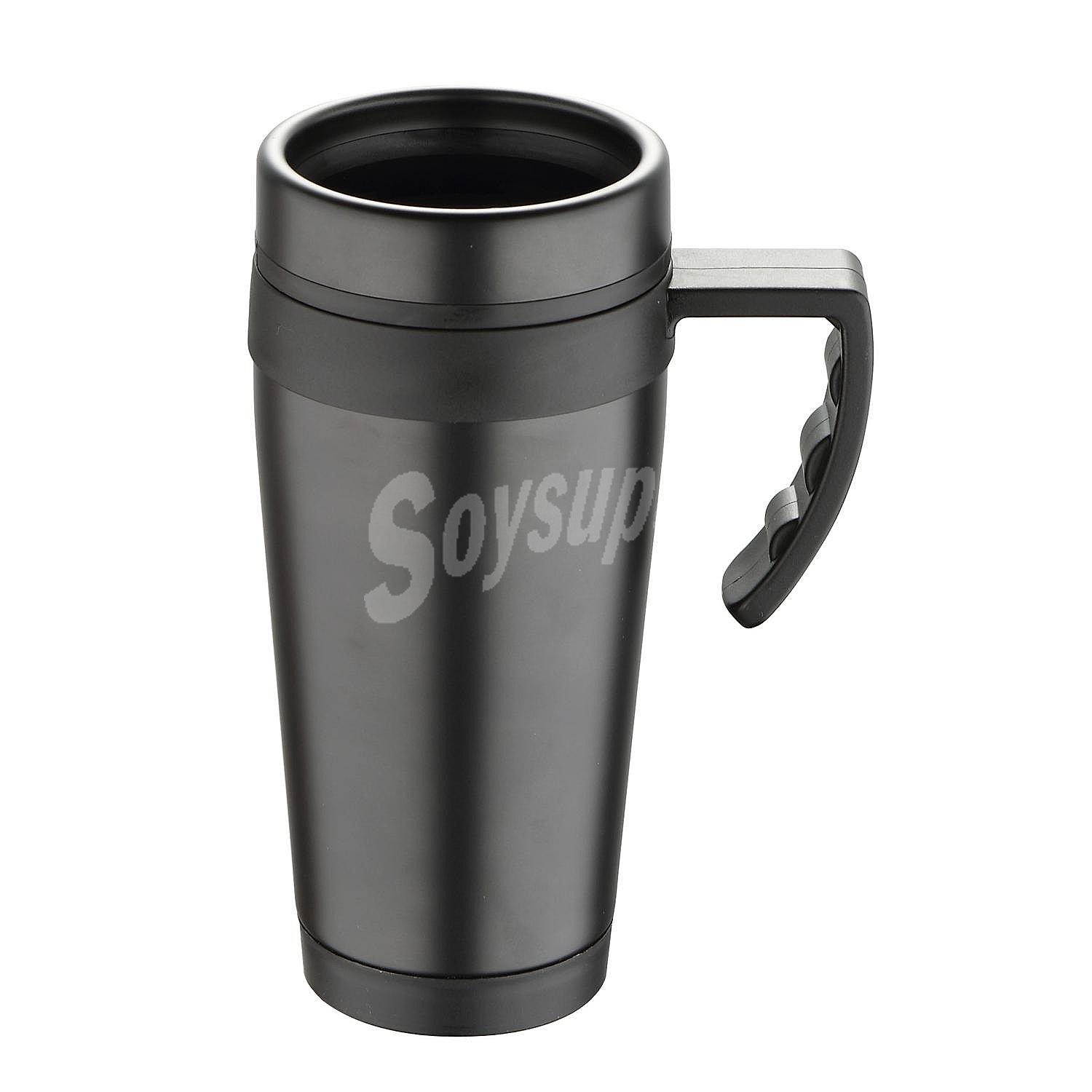 Travel Mug Acero Inoxidable bergner - Negro