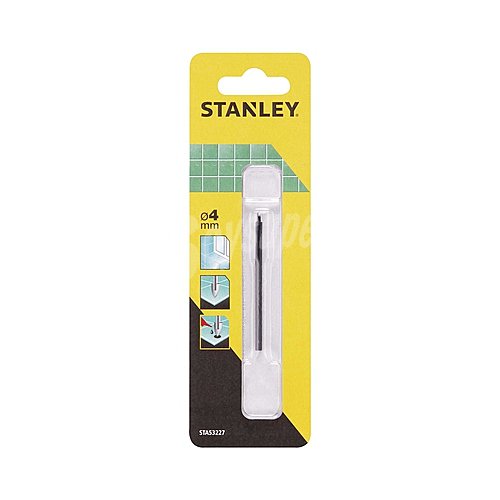 Broca para vidrio y cerámica, 4x64mm, stanley STA53227-QZ