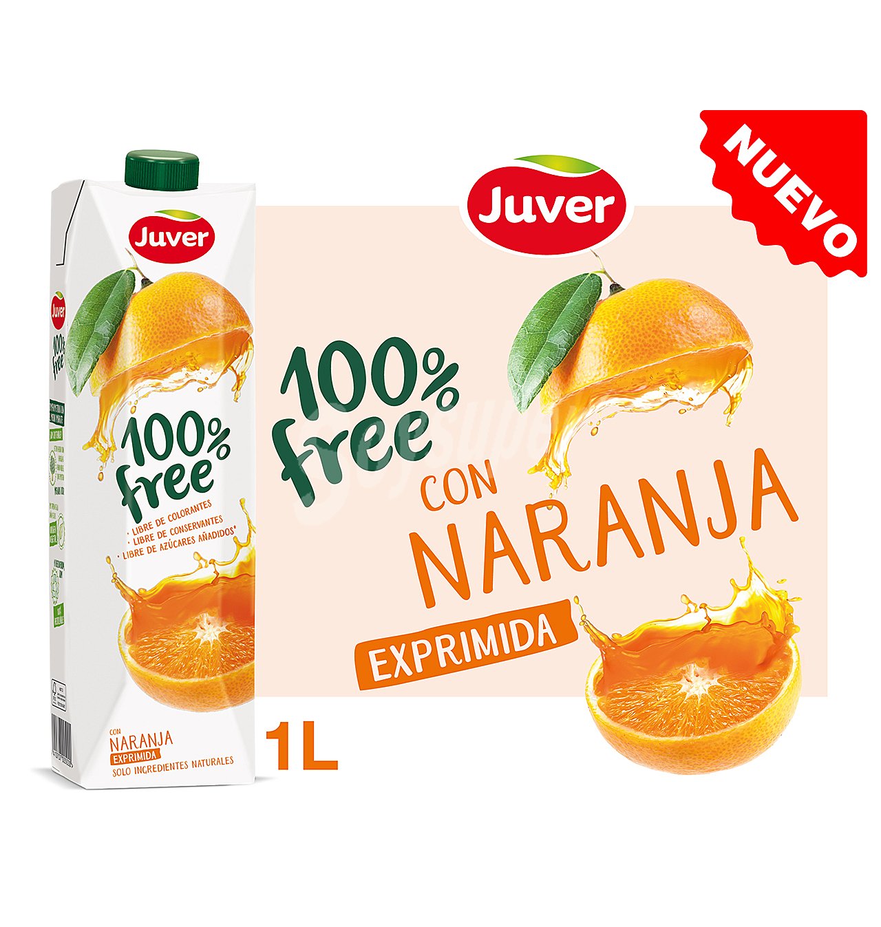 Zumo juver 100% free naranja