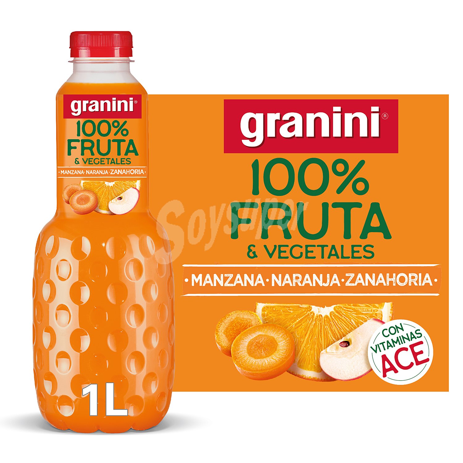 Zumo naranja y zanahoria 100% fruta