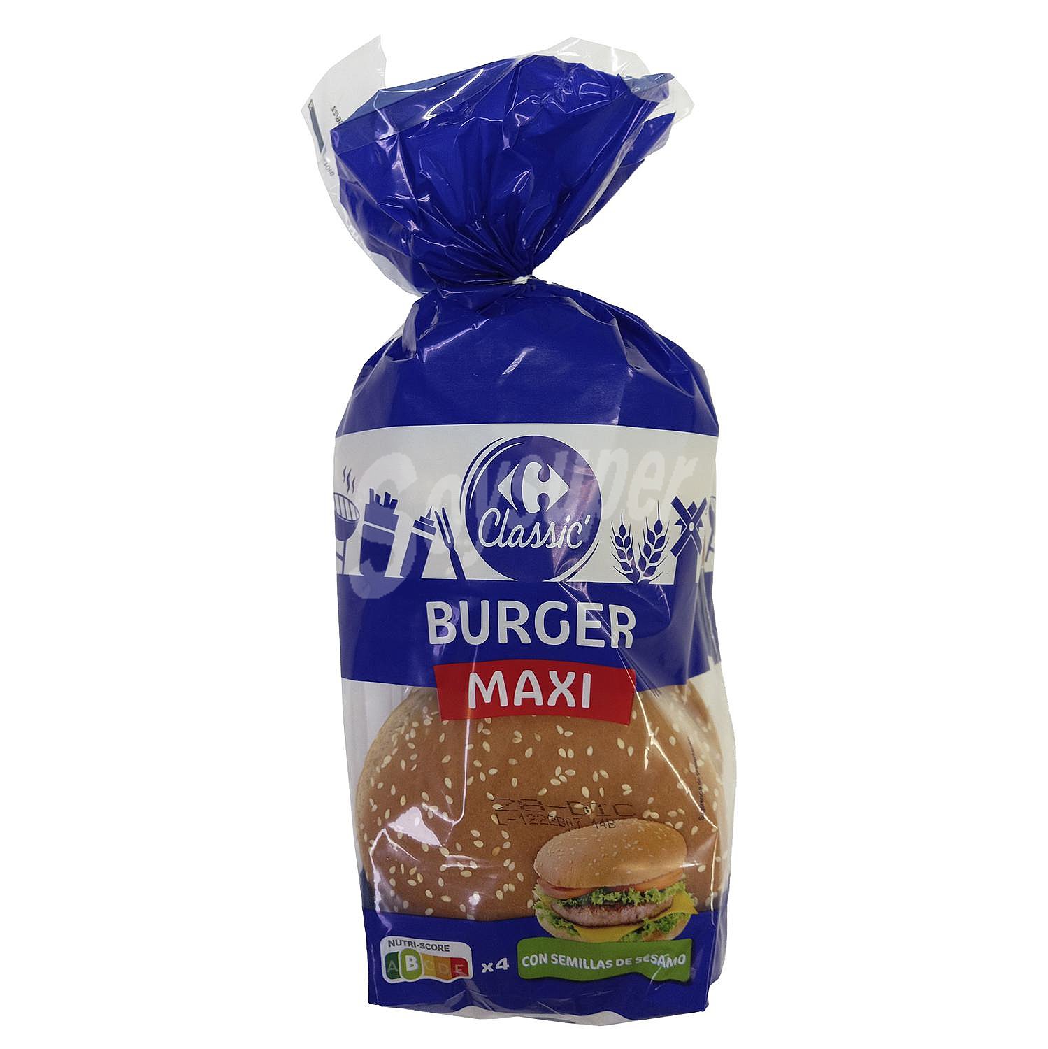 Pan de burger maxi Classic´ Carrefour