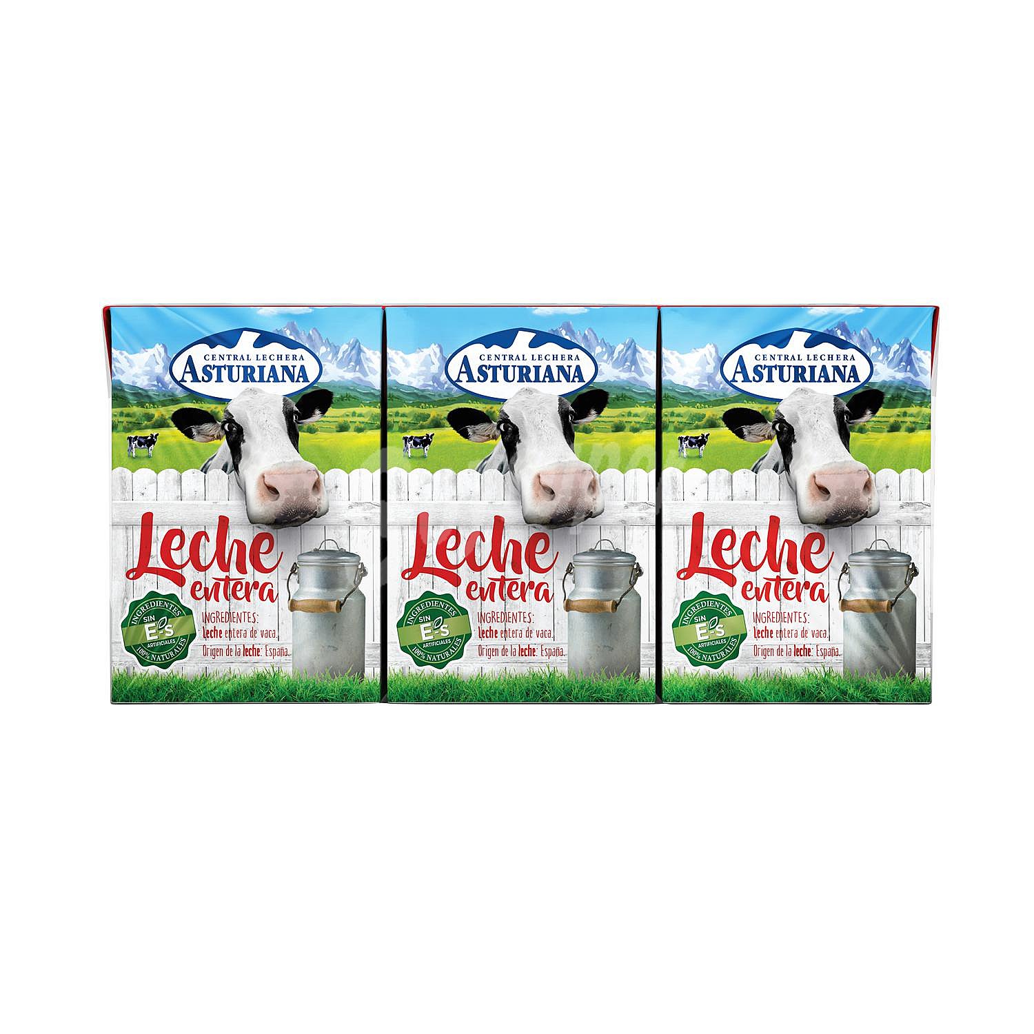 Leche entera de vaca, 100% natural