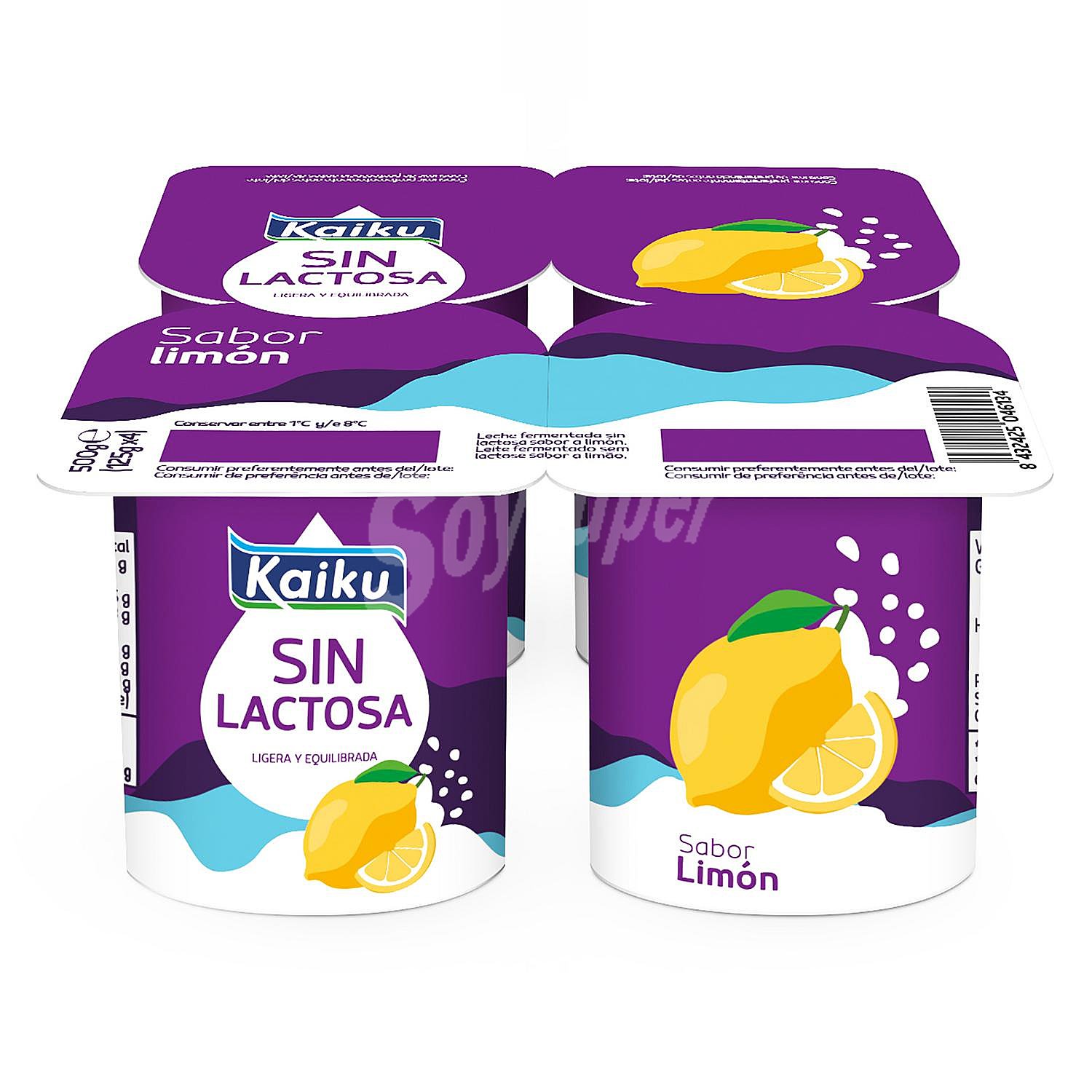 Yogur de limón Kaiku sin gluten sin lactosa