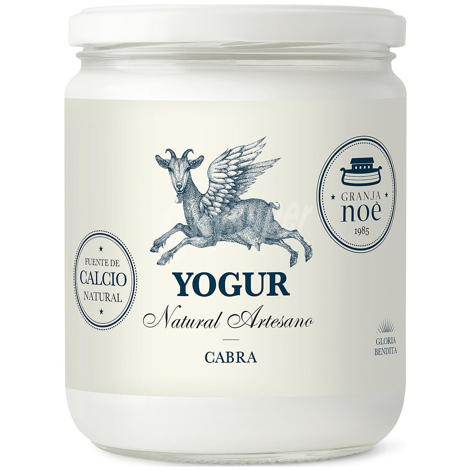 Yogur natural artesano de cabra Granja Noé sin gluten