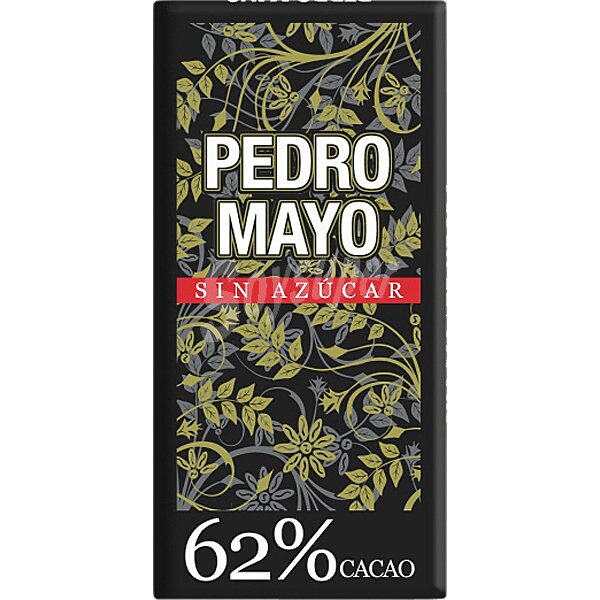 Chocolate negro extrafino, 62 % cacao