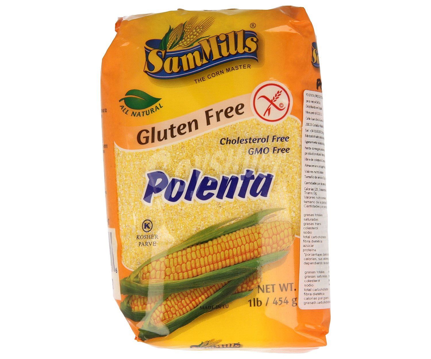 Pasta polenta sin gluten