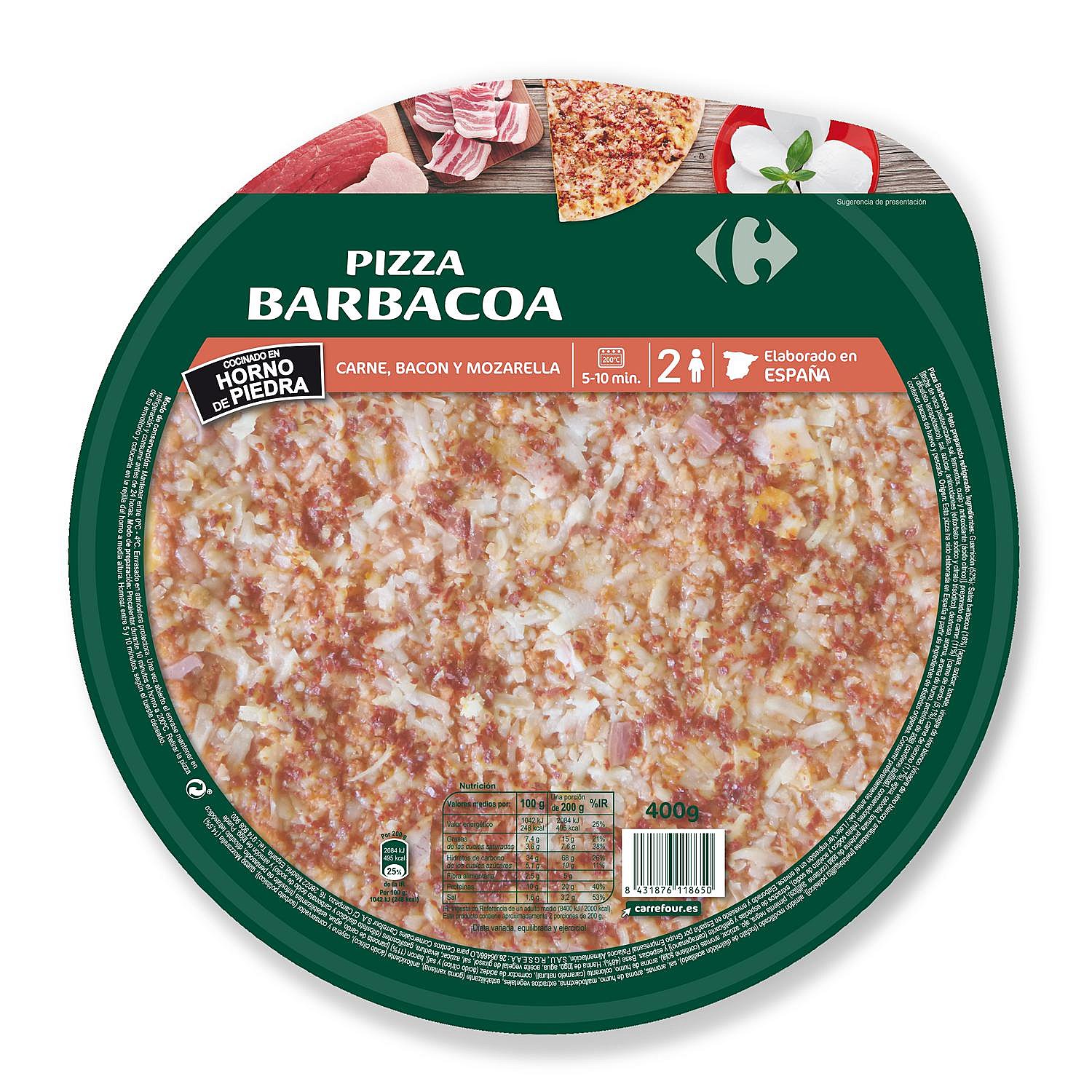 Pizza barbacoa Carrefour