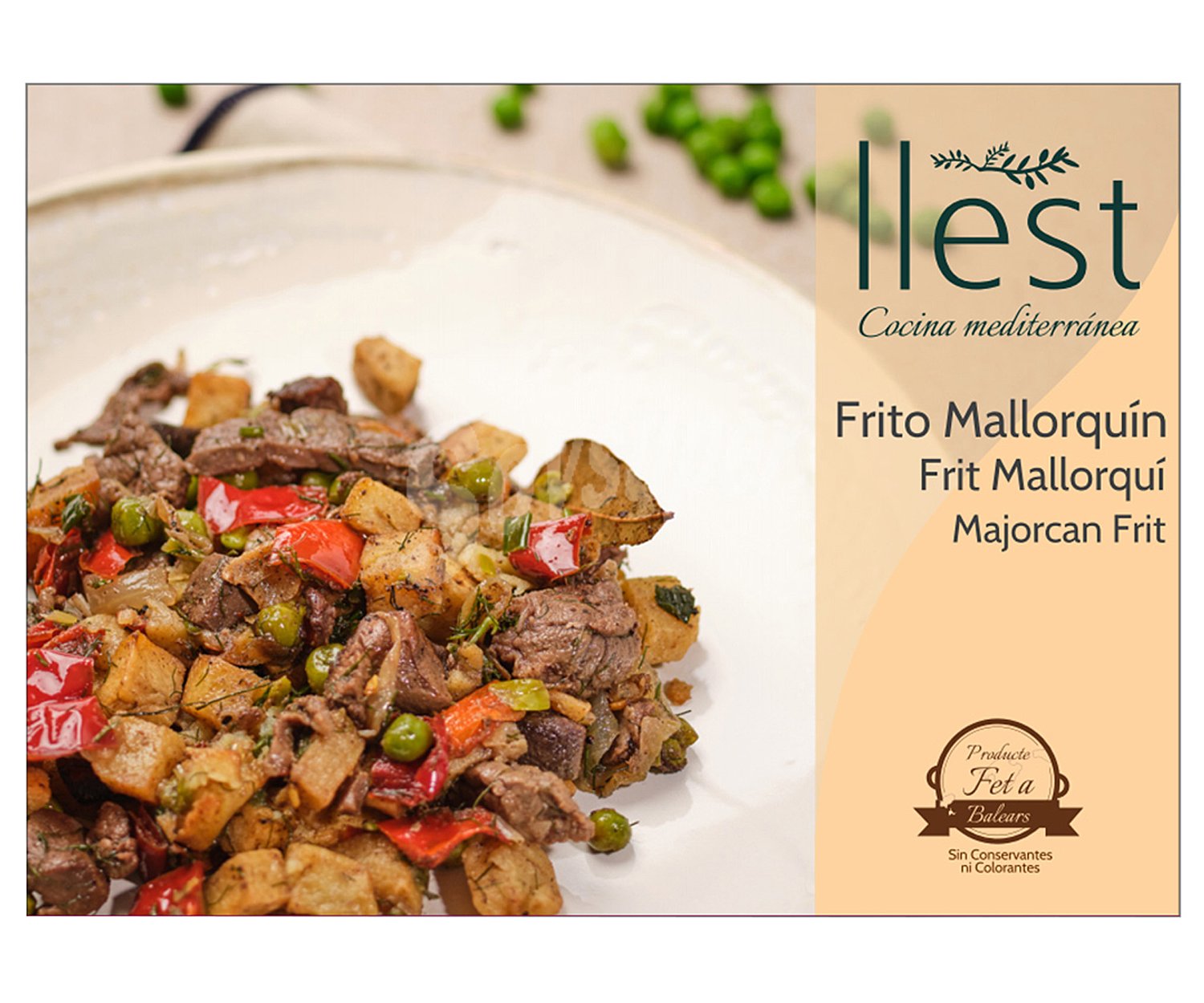 Frito Mallorquín de cerdo y verduras