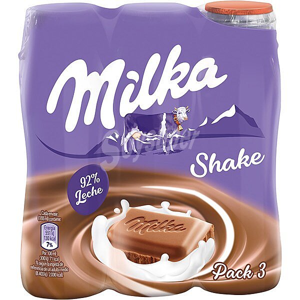 Batido de chocolate Milka