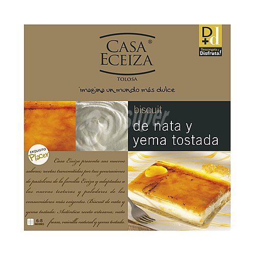 Casa eceiza Tarta de yema tostada con nata casa eceiza