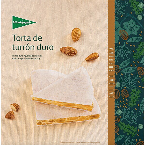 Torta de turrón duro Sin Gluten Calidad Suprema