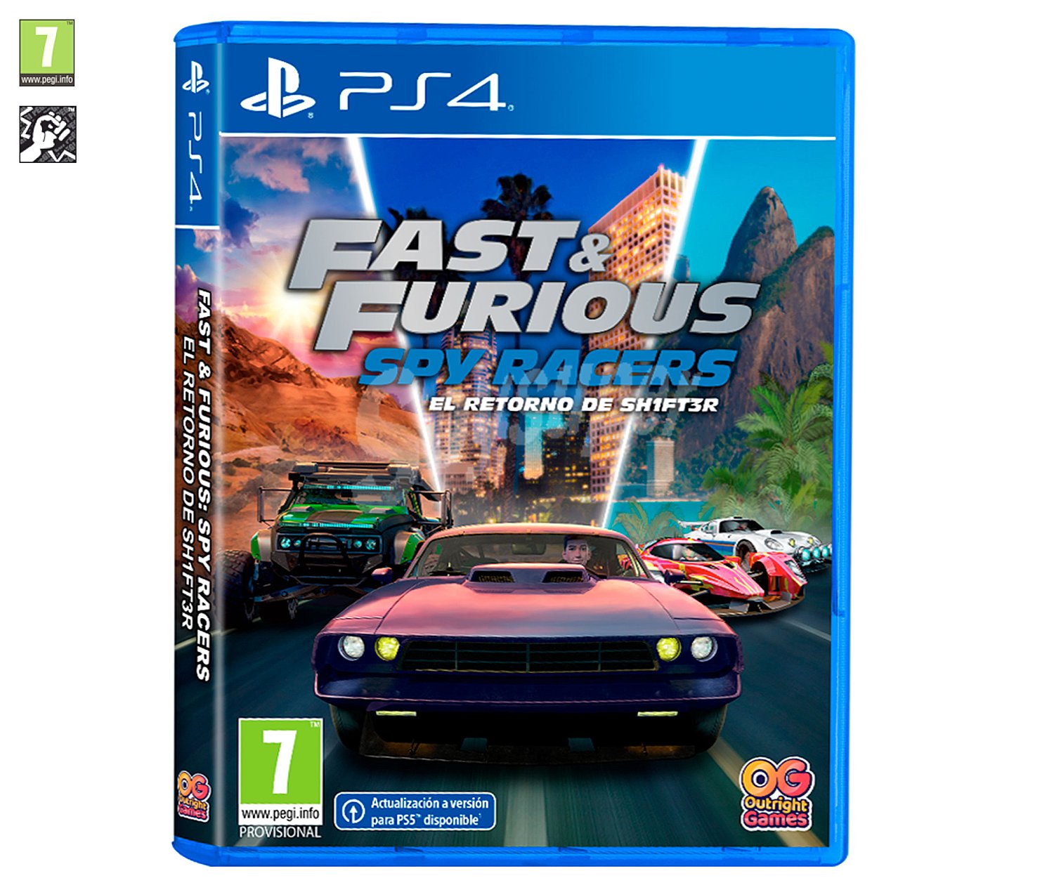 Fast & Furious Spy Racers para Playstation 4. Género: carreras, conducción. pegi: +7.