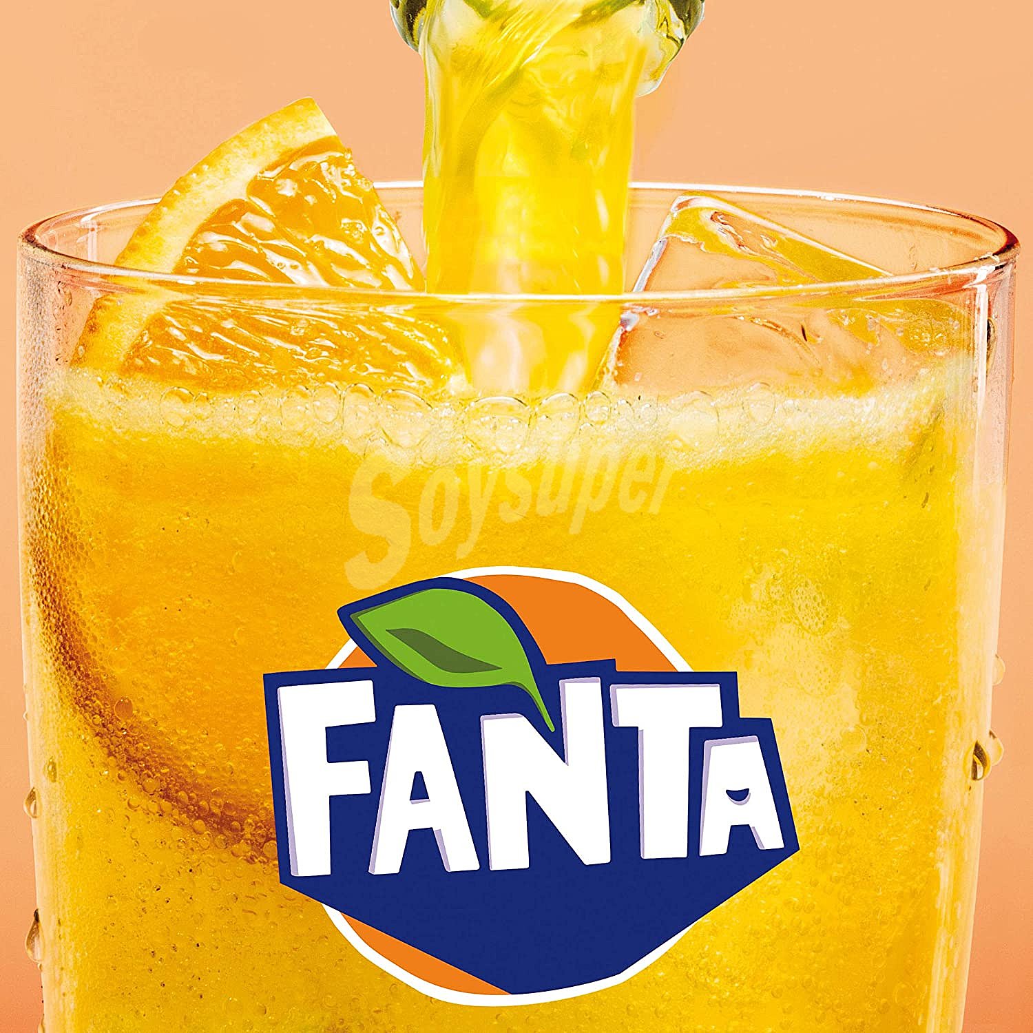 Refresco de naranja con gas