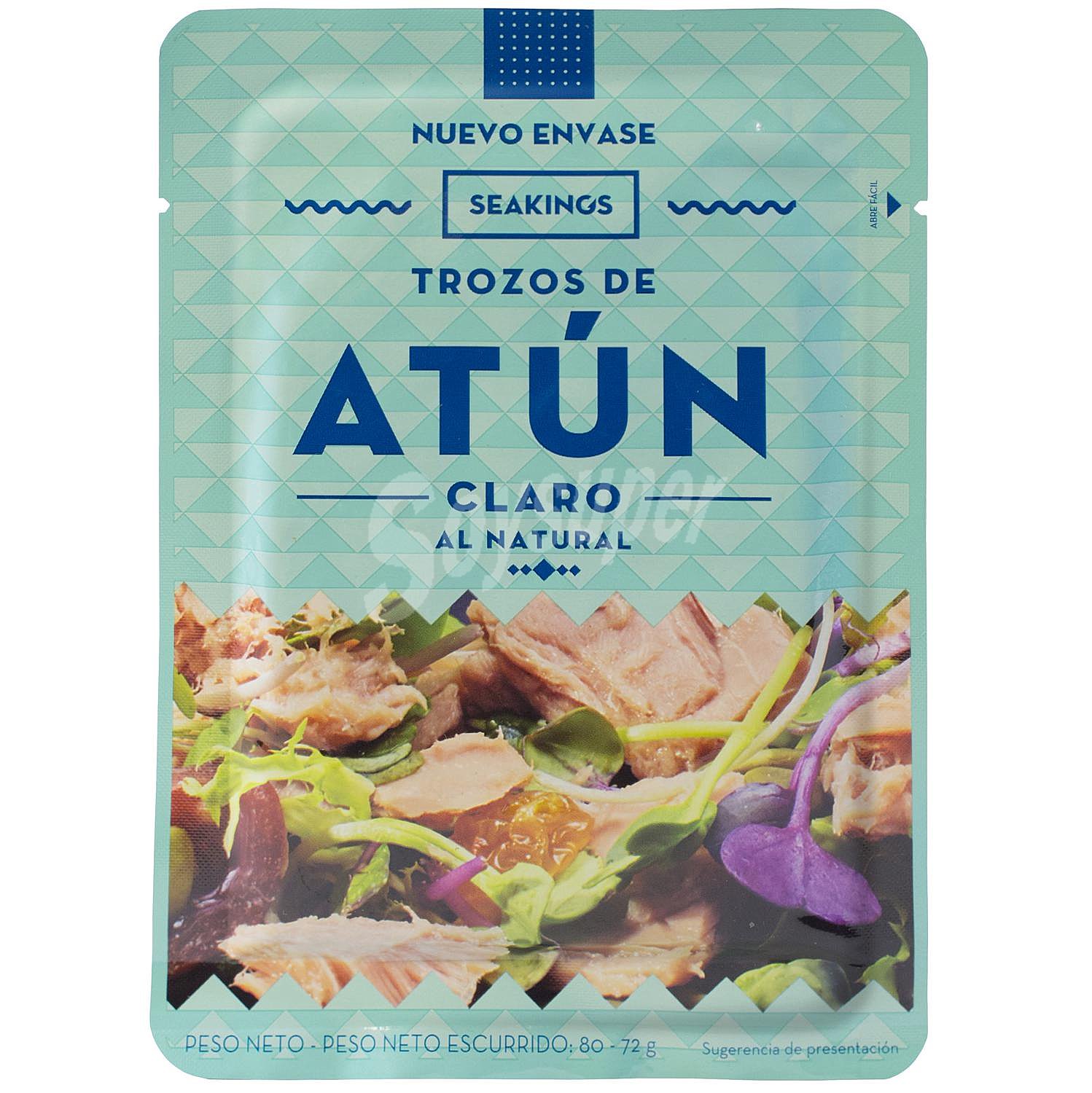 Trozos de atún claro al natural Seakings doy G