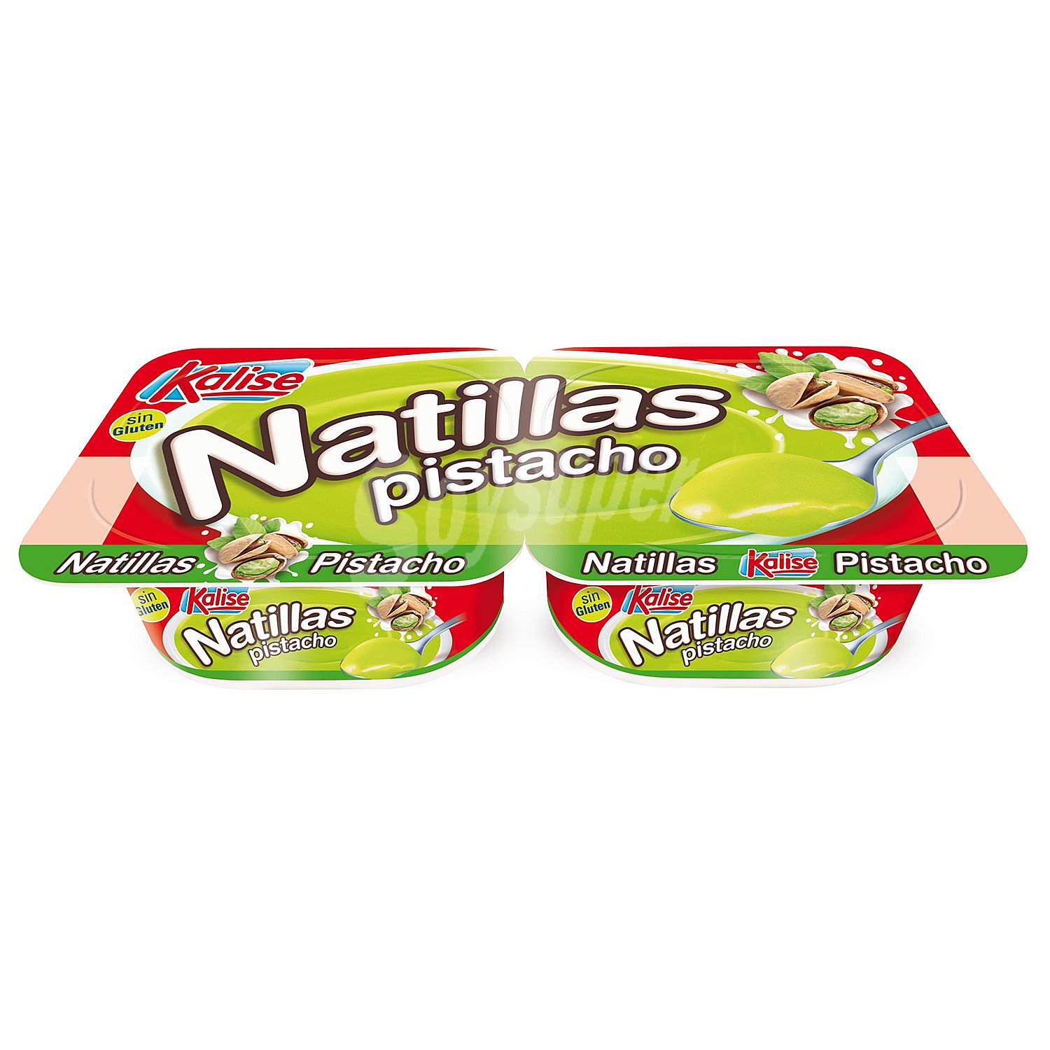 Natillas de pistacho Kalise sin gluten