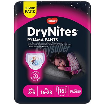 Pañales de noche talla 6 (braguitas absorbentes), para niñas de 16 a 23 kilogramos y de 3 a 5 años pijama pants