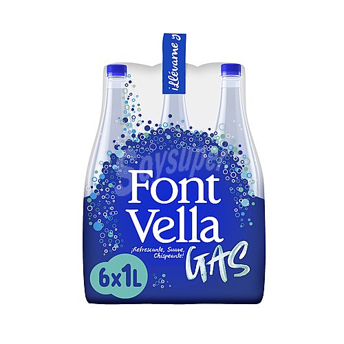 Font vella Agua mineral con gas font vella