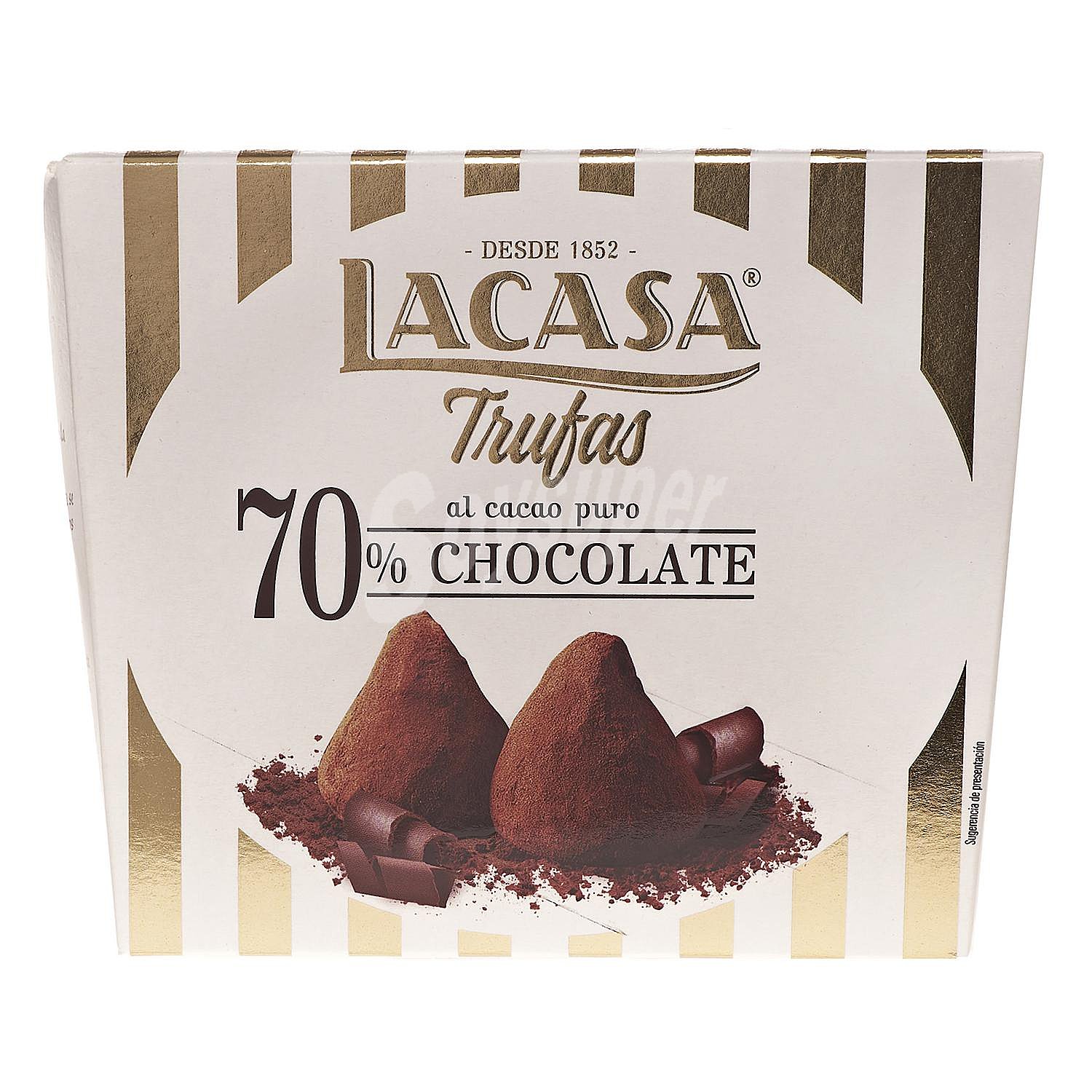 Lacasa Trufas chocolate negro 70% lacasa