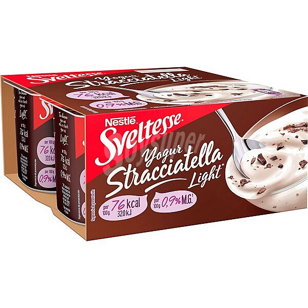 Yogur cremoso de stracciatella