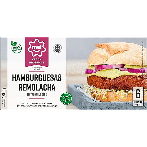 Hamburguesas vegetales 6 unidades