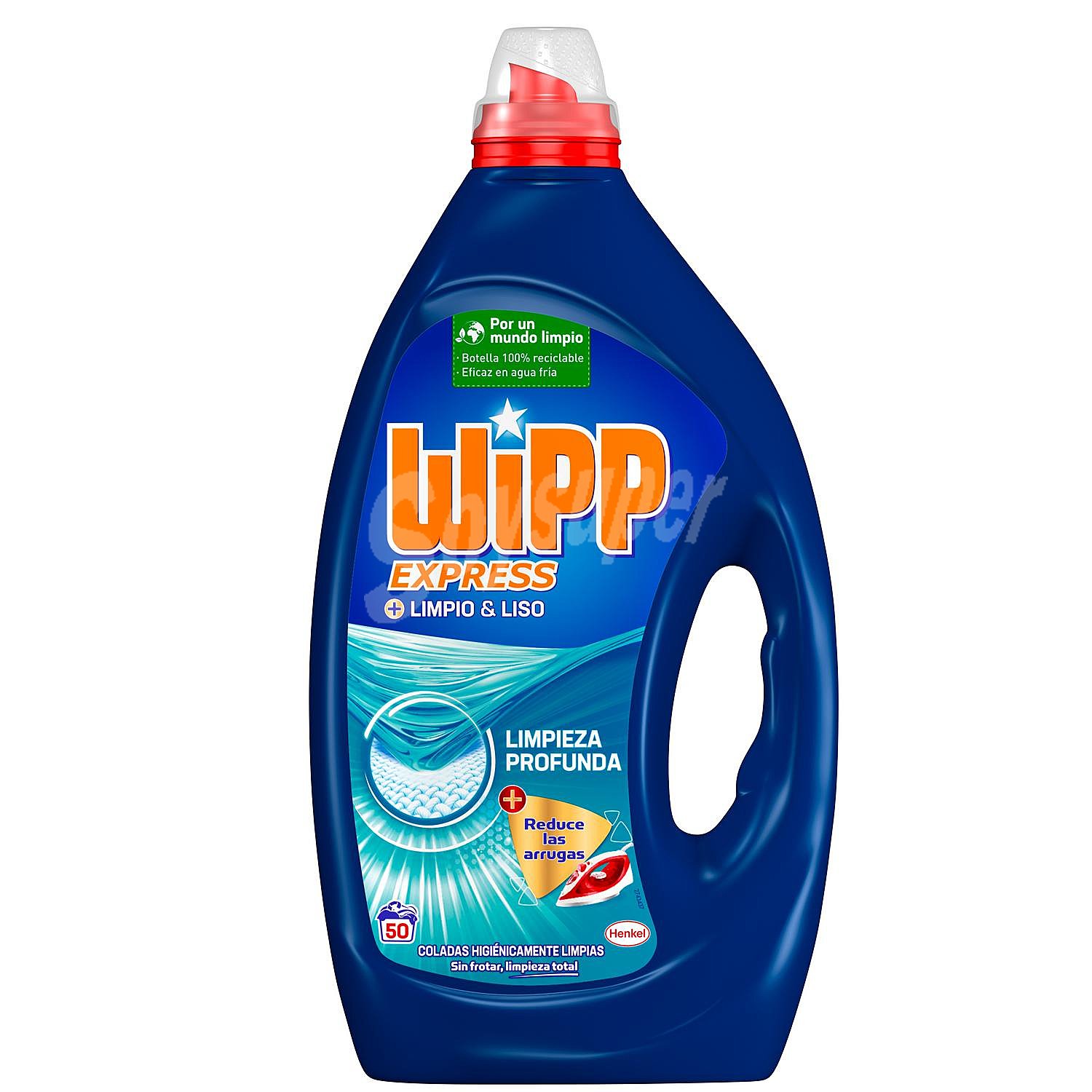 Detergente líquido limpieza profunda limpio y liso Wipp Express