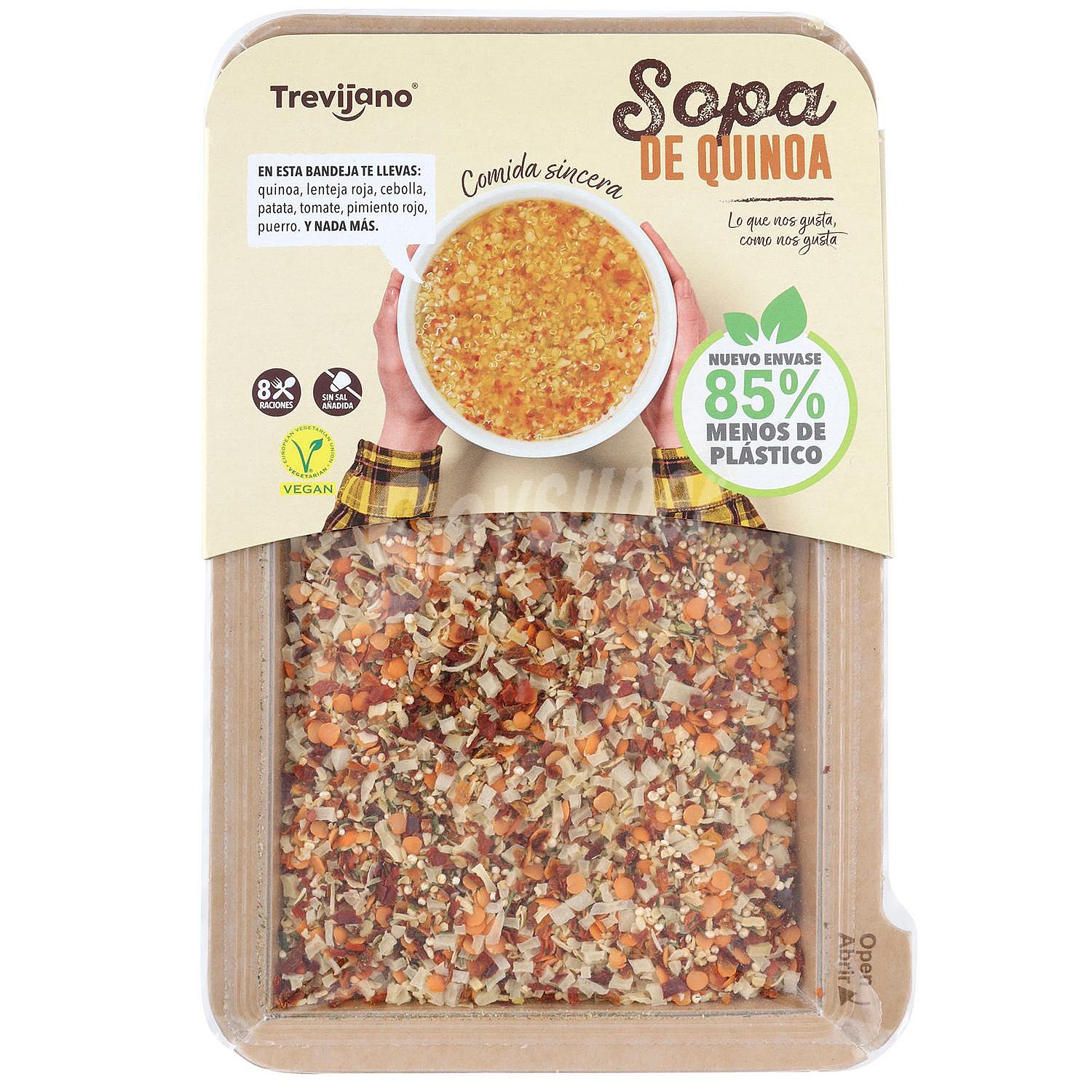 Sopa de quinoa deshidratada