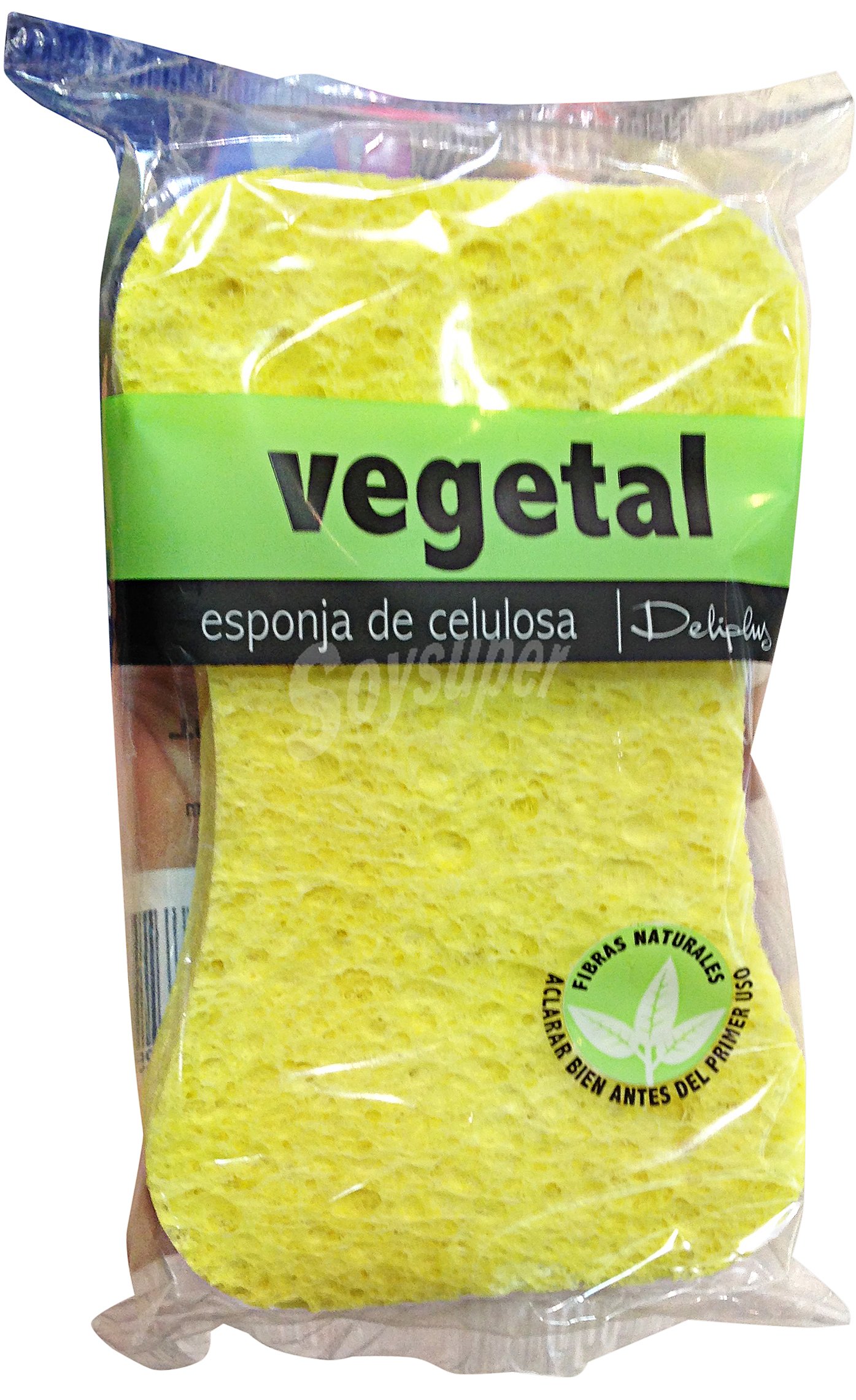 Esponja baño vegetal suave pieles sensibles celulosa