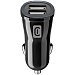 Cargador coche 2 usb 10w negro