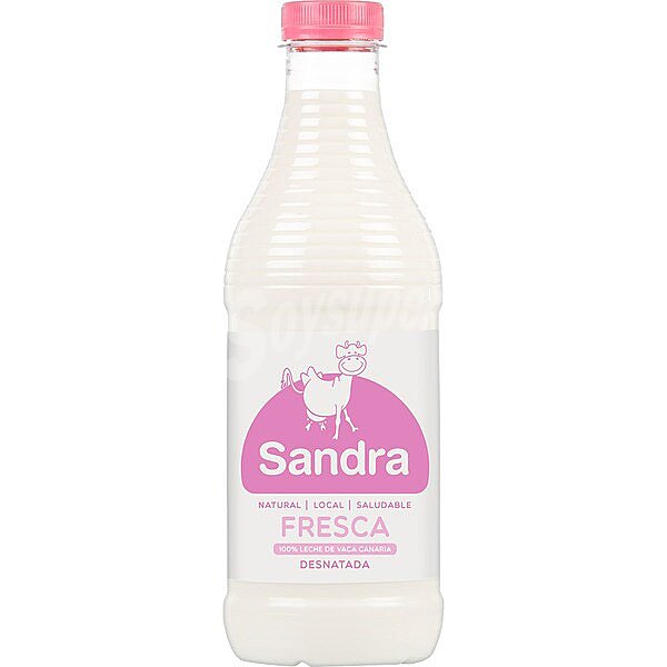 Leche fresca desnatada 100% vaca canaria