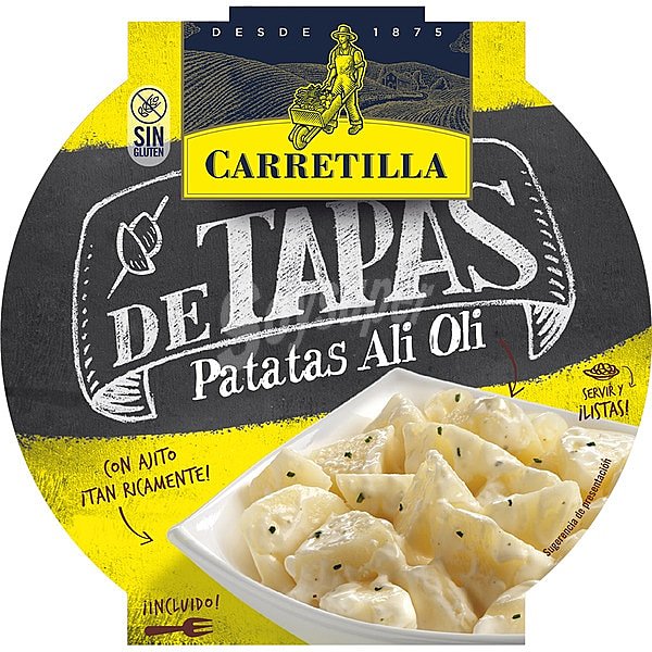 Tapas de patatas ali oli sin gluten bol