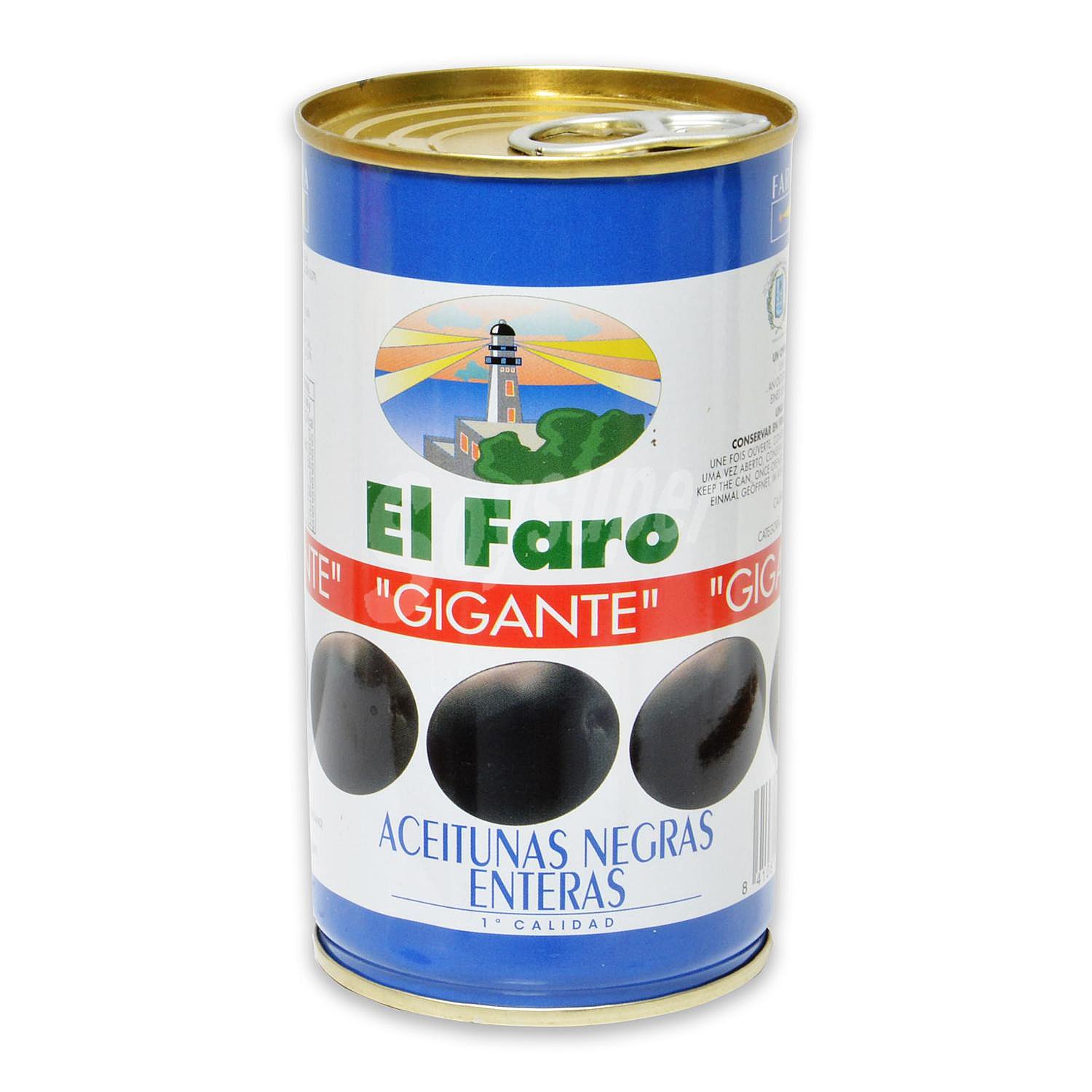 Aceitunas negras enteras El Faro