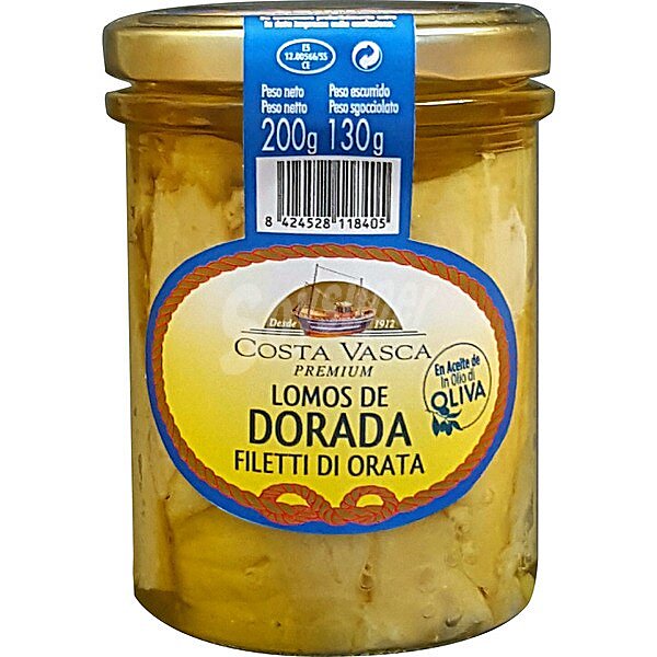 Vasca lomos de dorada en aceite de oliva