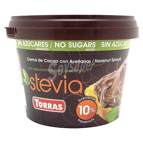 Torras Crema de cacao con avellanas y edulcorantes torras