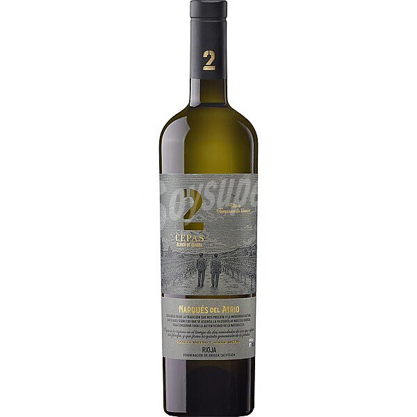 2 Cepas vino blanco de guarda doca Rioja botella 75 cl