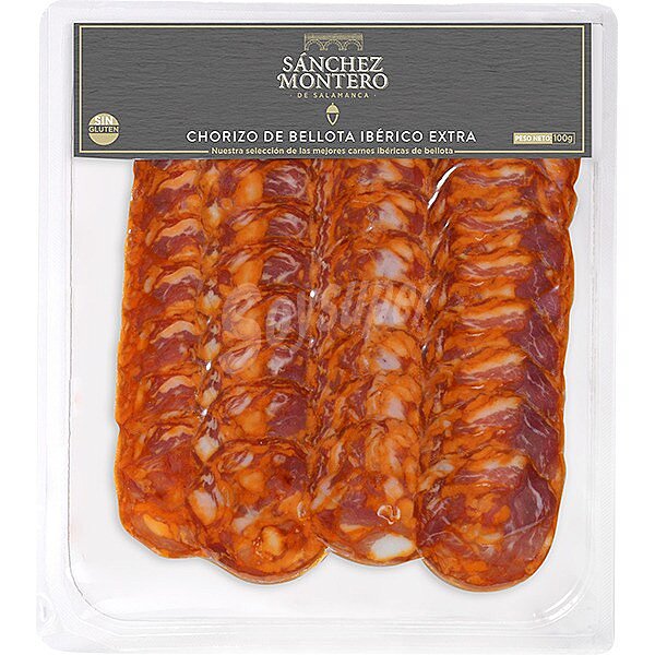 Chorizo de bellota ibérico extra en lonchas sin gluten