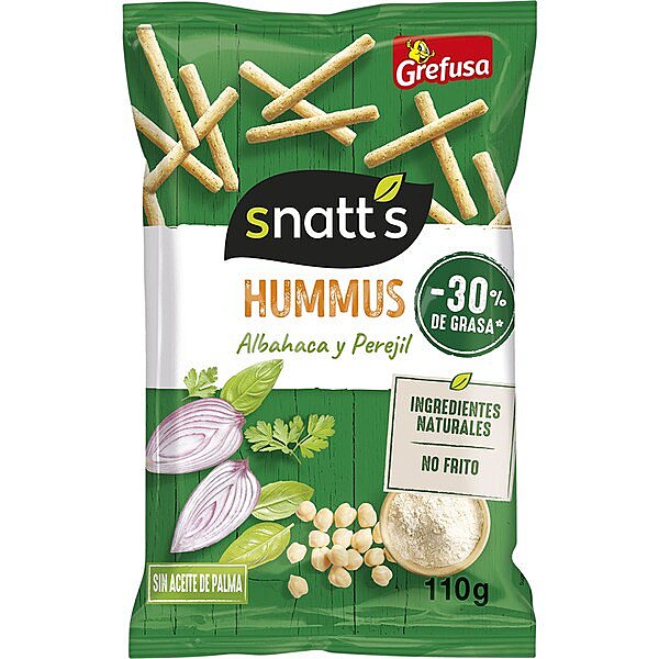 Snack hummus al pesto snatts