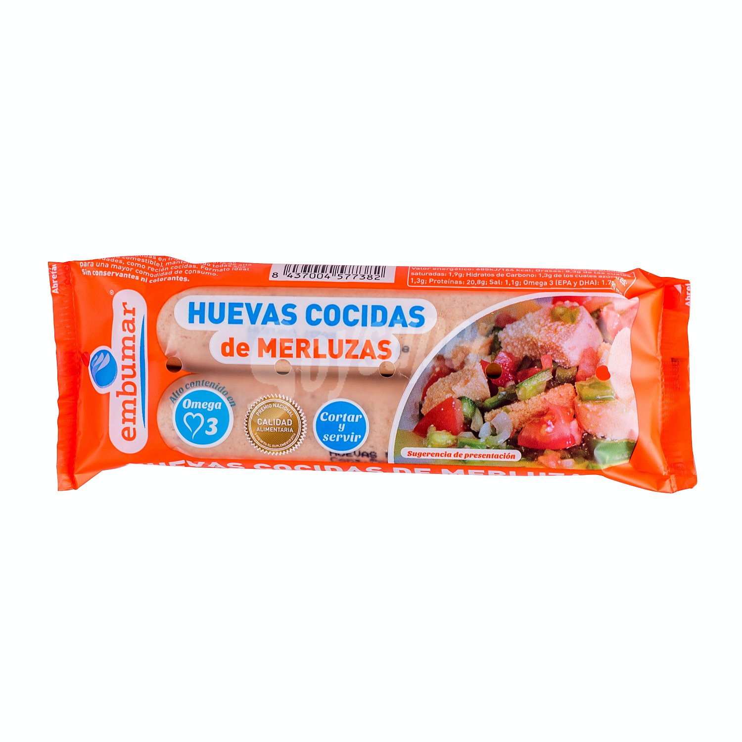 Huevas cocidas de merluzas