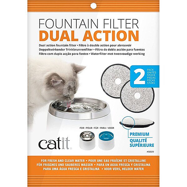 Catit filtro de doble acción para fuentes