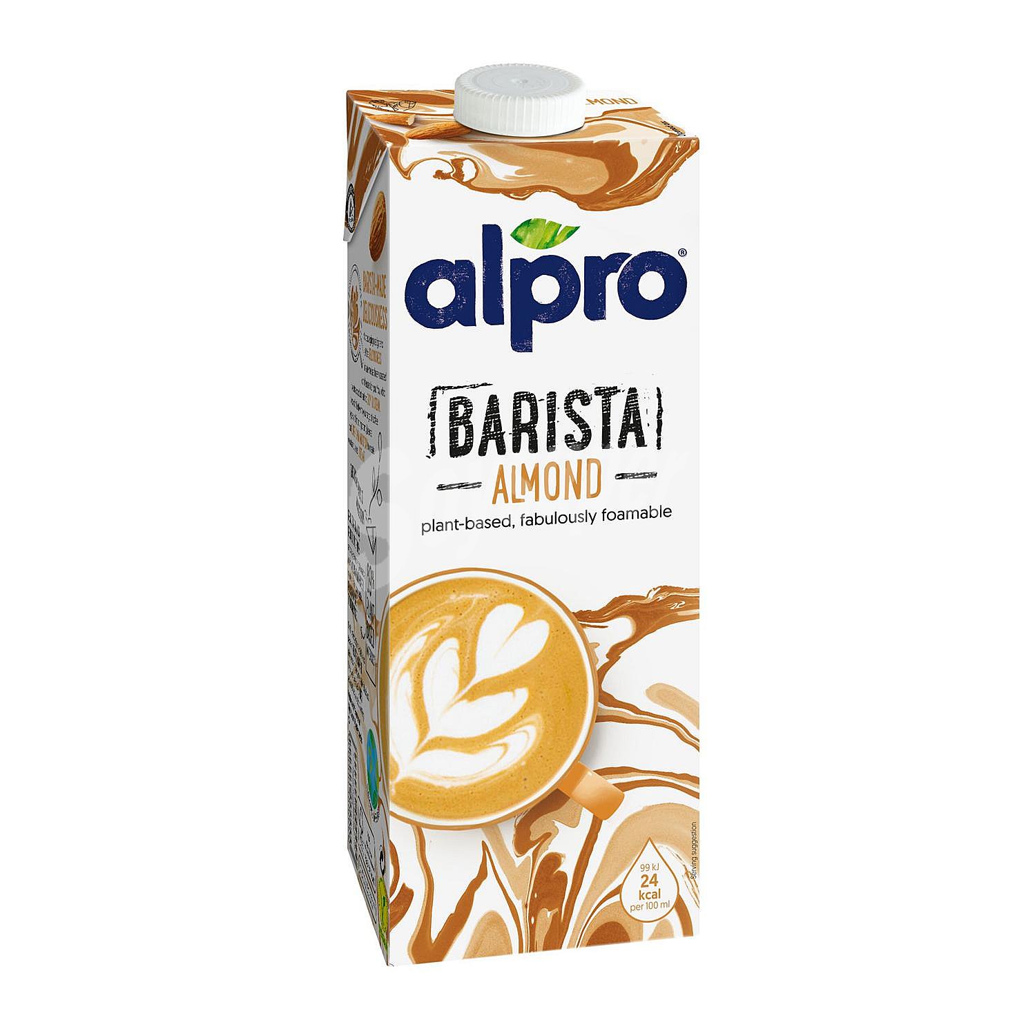 Bebida vegetal de almendra Barista Alpro sin gluten sin lactosa